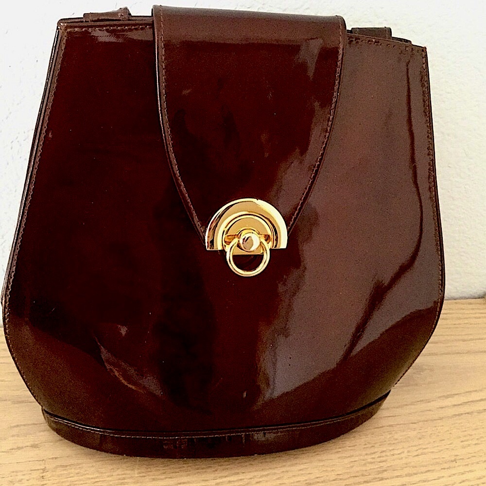 Rare Vintage Carla Mancini Patent Bag